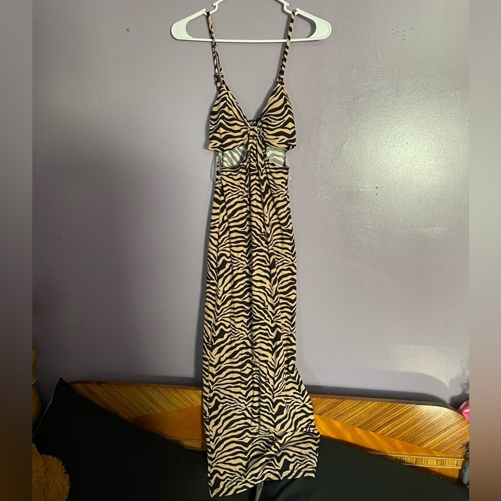 Zebra print dress